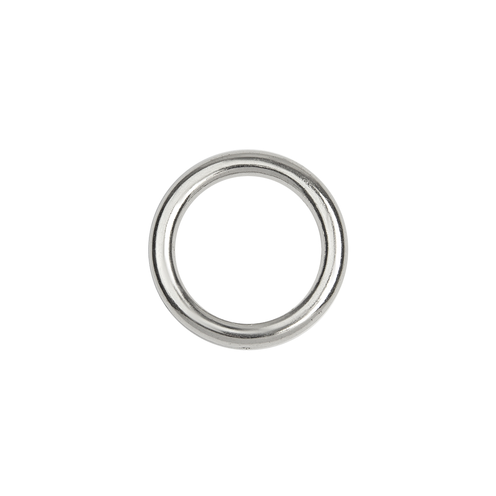 Кольцо пластиковое круглое 3924 20/28 мм никель