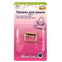 Пряжка для сумочного ремня Hemline, с язычком, 20 мм 4501.20.NK/G002 никель (5 блистер х 1 шт)