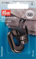 Поворотный замок для сумки Prym 417883 35х20 мм цвета состаренного серебра