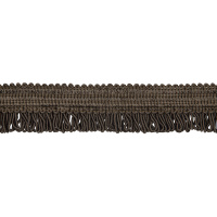Кант с ресничками шторный "Букле" ER01-78-TAUPE MirTex серо-коричневый (3 см)