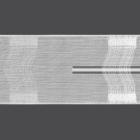 Шторная лента "эффект люверсов" MAGAM TZ17 прозрачная, (крепление на трубу - поперечные петли) 10 см
