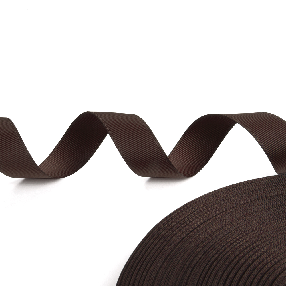 Лента репсовая 868 коричневый 19 мм (6/8")