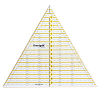 Линейка для пэчворка 611656 Prym, треугольник 60° 20 см