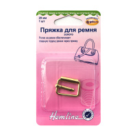 Пряжка для сумочного ремня Hemline, с язычком, 20 мм 4501.20.GD/G002 (5 блистер х 1 шт)