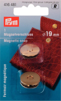 Магнитная застежка для сумок Prym 416481 19 мм золотистая