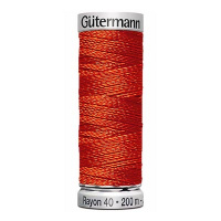 Нитки вышивальные из вискозы Gutermann Rayon №40 200м Цвет 1181