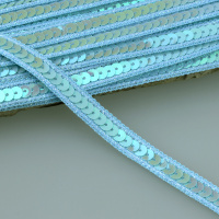 Тесьма с пайетками 8849 голубой