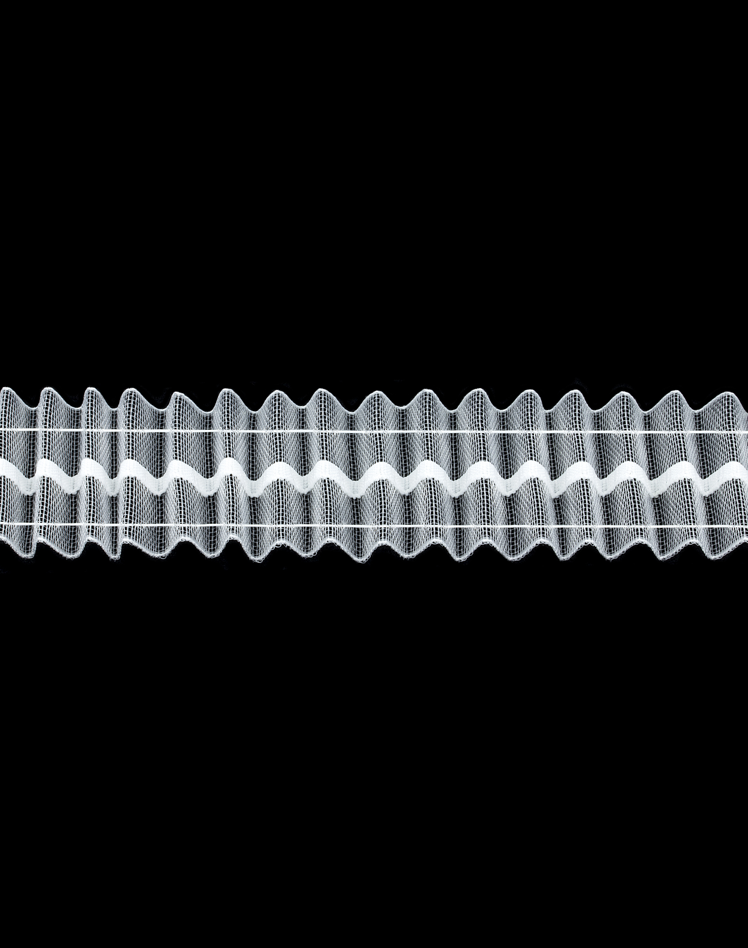 Шторная лента с произвольной карандашной сборкой