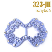 Пряжка со стразами 323-JH голубой