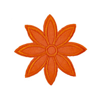 Аппликация клеевая 5-7# цветок оранжевый