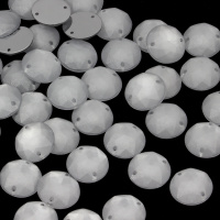 Стразы пришивные пластиковые Круг 11 мм 56# серебро (100 шт)