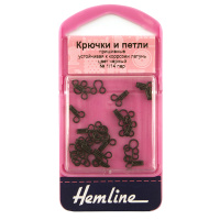 Крючки и петли пришивные Hemline, 14 пар, №1 401.1/G002 (5 блистер)