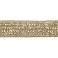 Бордюр для штор "Букле" GP03-83-CREAM MirTex песочный (4,5 см)