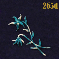 Аппликация клеевая Цветок 265d морская волна