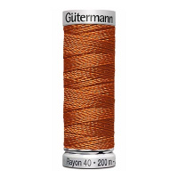 Нитки вышивальные из вискозы Gutermann Rayon №40 200м Цвет 1158
