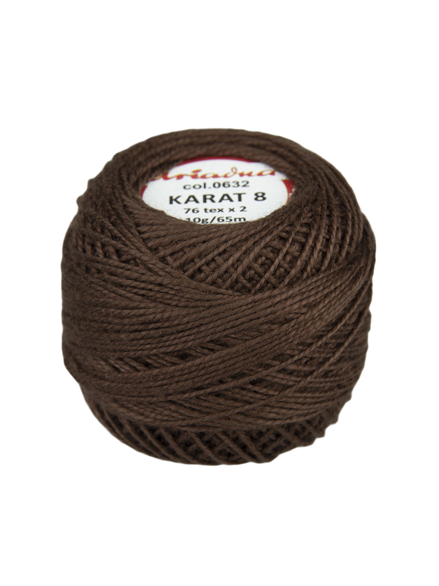 Нитки для вязания Karat 8 10 г/65 м, 76 текс х 2, цвет 0632