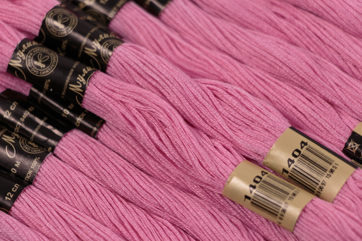 Нить для вышивания МУЛИНЕ, 10 м, 2,23 г, цвет 1404