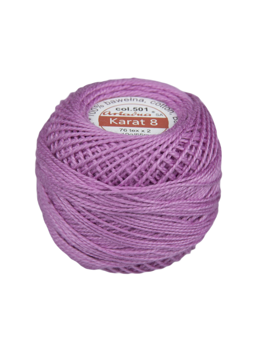 Нитки для вязания Karat 8 10 г/65 м, 76 текс х 2, цвет 0501