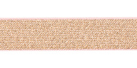 Эластичная лента 957462 Prym Color с люрексом 25 мм, розовый/золотистый (7 м)