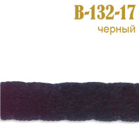 Тесьма с мехом 17-B-132 черный