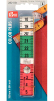 Лента измерительная с кнопкой 282118 Prym "Color Plus" с сантиметровой и дюймовой шкалой 1.5 м