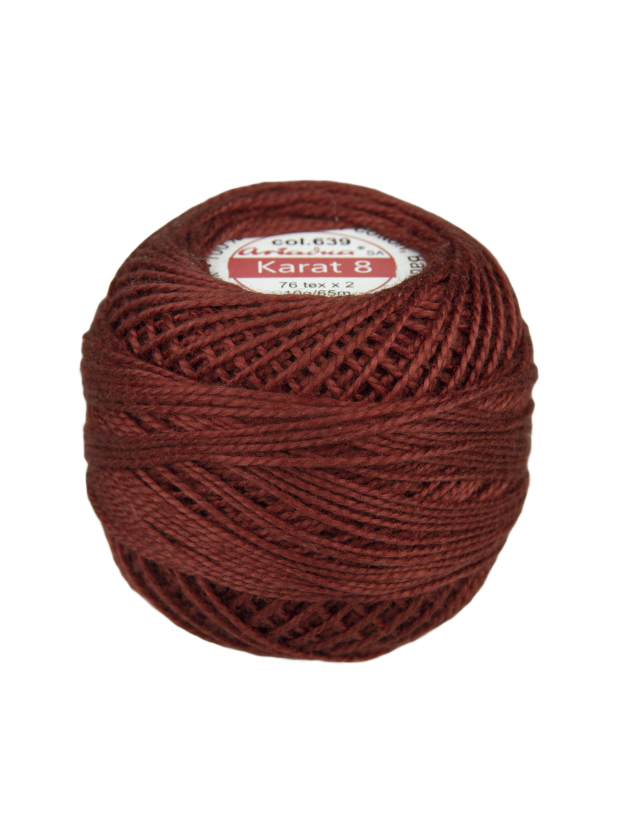 Нитки для вязания Karat 8 10 г/65 м, 76 текс х 2, цвет 0639