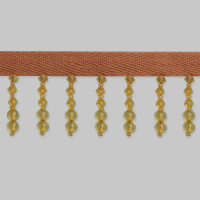 Бахрома для штор из стекляруса, бус и жемчуга