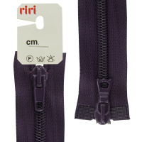 Молния спираль Riri, разъёмная 2 замка, 6 мм, 75 см, цвет 2510, темно-фиолетовый 2519755/75/2510