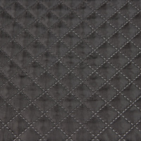 Термостежка Черный 4 "Ромб 1,7х1,7 см" (синт. 100г, подкл. 100% пэ 190Т) 150 см