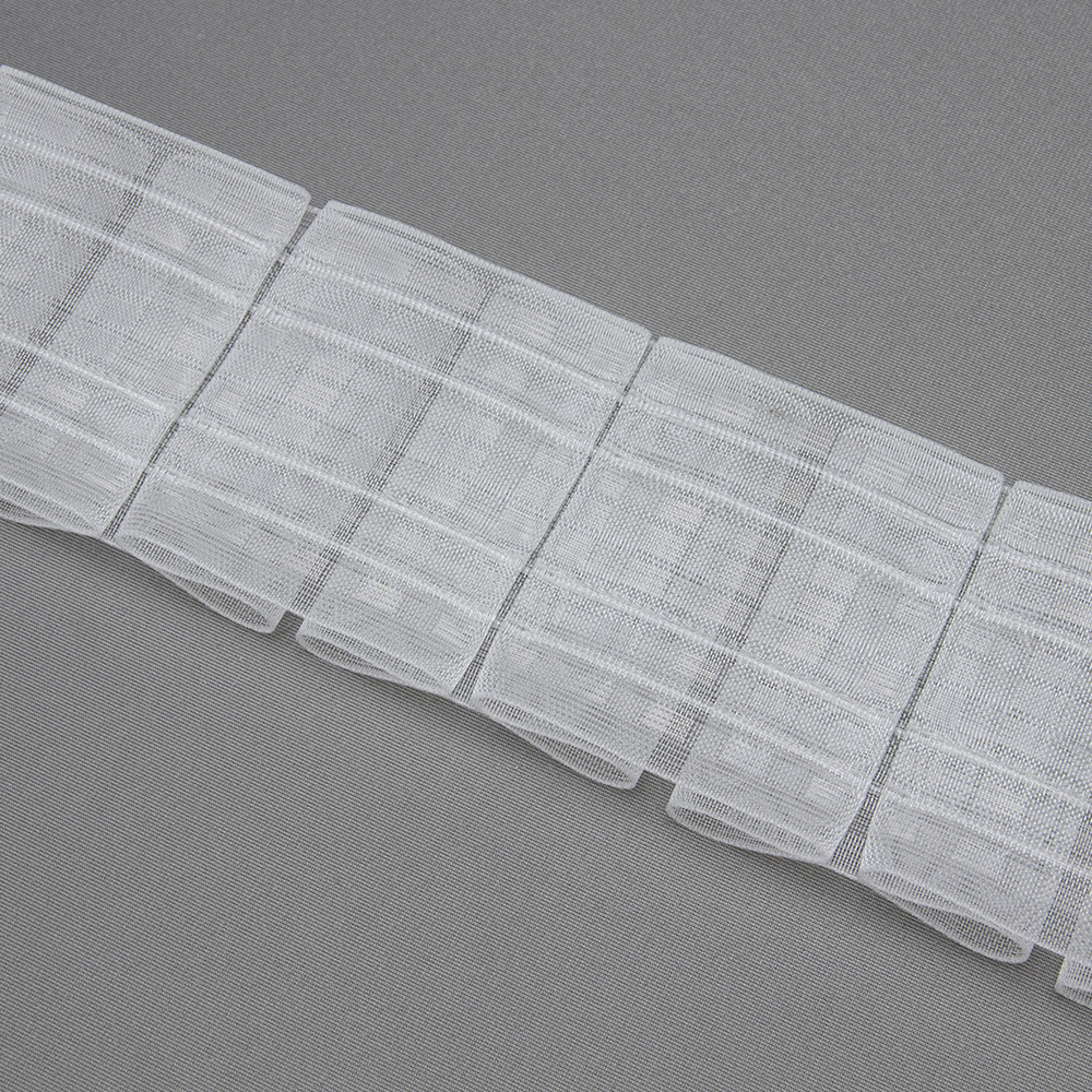 Шторная лента многокарманная 4485MP/Soft (1:3) Oz-is Premium прозрачная 8 см/50 м, Бантовая складка