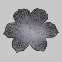 Аппликация пришивная Цветок RH704-9 темно-коричневый