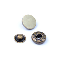 Кнопки "Альфа" Y065 бронза 10 мм