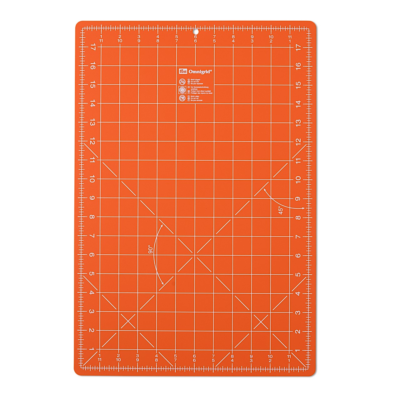 Раскройный коврик 611466 Prym 45х30 см, оранжевый