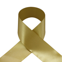 Лента атласная 50 мм 1111UN светлое золото