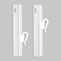 Крючок для ручной закладки штор, регулируемый, пришивной 95 мм белый
