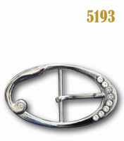 Пряжка металлическая со стразами