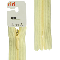 Молния потайная неразъемная Riri, т3, 60 см, цвет 2308, бледно-желтый 6010917/60/2308