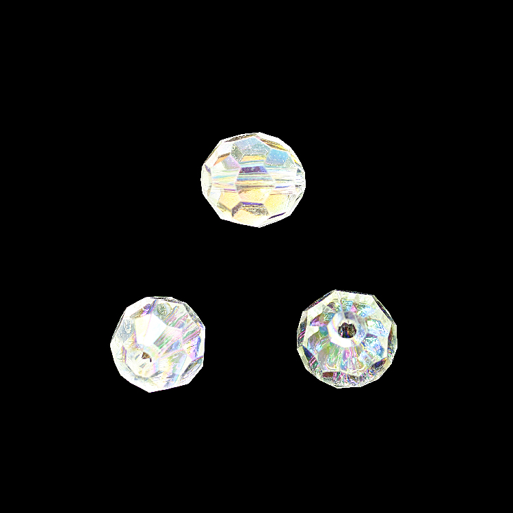 Бусины "Шар граненный" диаметр 16 мм  AZ-0098AB перламутровые