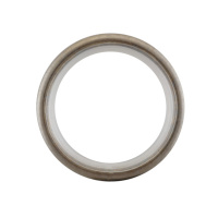 Кольцо тихое металлическое MirTex для карнизов диаметром 28 мм круглое, Сатин D52/41 мм