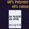 Ярлык на одежду - состав ткани 60% Polyester 40%Cotton (500)