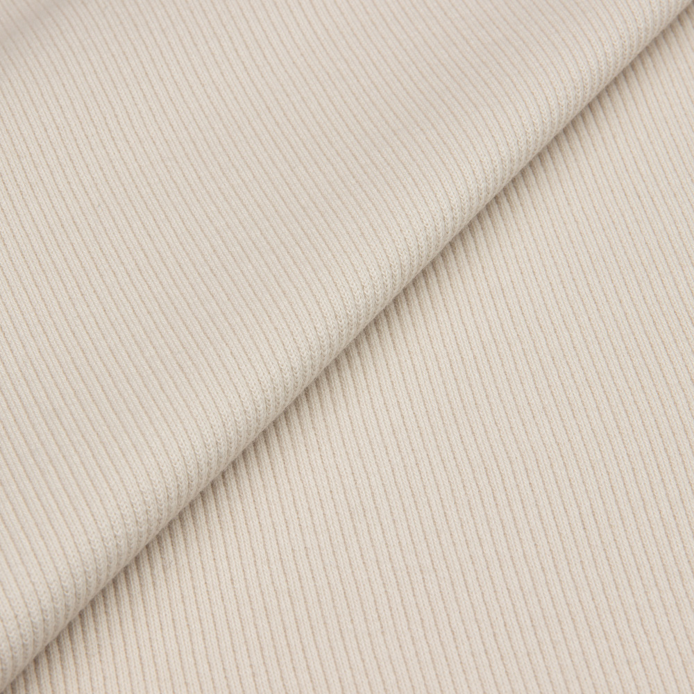 Кашкорсе компакт 360г/м2 (95%хлопок, 5%лайкра) шир.60+60 см бежевый пачка