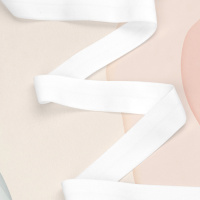 Эластичная отделочная лента 16/1 (15) MC-005 белая