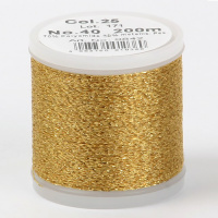 Нитки Madeira Metallic Sparkling №40 200м цвет 25 gold nugget