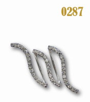 Пряжка металлическая со стразами