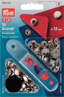 Кнопки "Anorak" Prym 390330 серебристый 12 мм (10 шт)