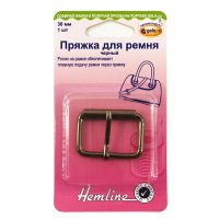 Пряжка для сумочного ремня Hemline, с язычком, 30 мм 4501.30.NB/G002 (5 блистер х 1 шт)