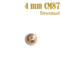 Жемчуг россыпь 4 мм бежевый CM87