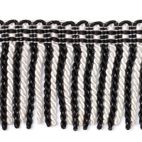 Бахрома для штор витая SK11012-5 черный/белый