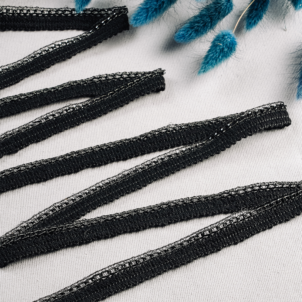 Тесьма с металлической цепочкой