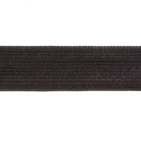 Тесьма окантовочная плотная 23 мм черная